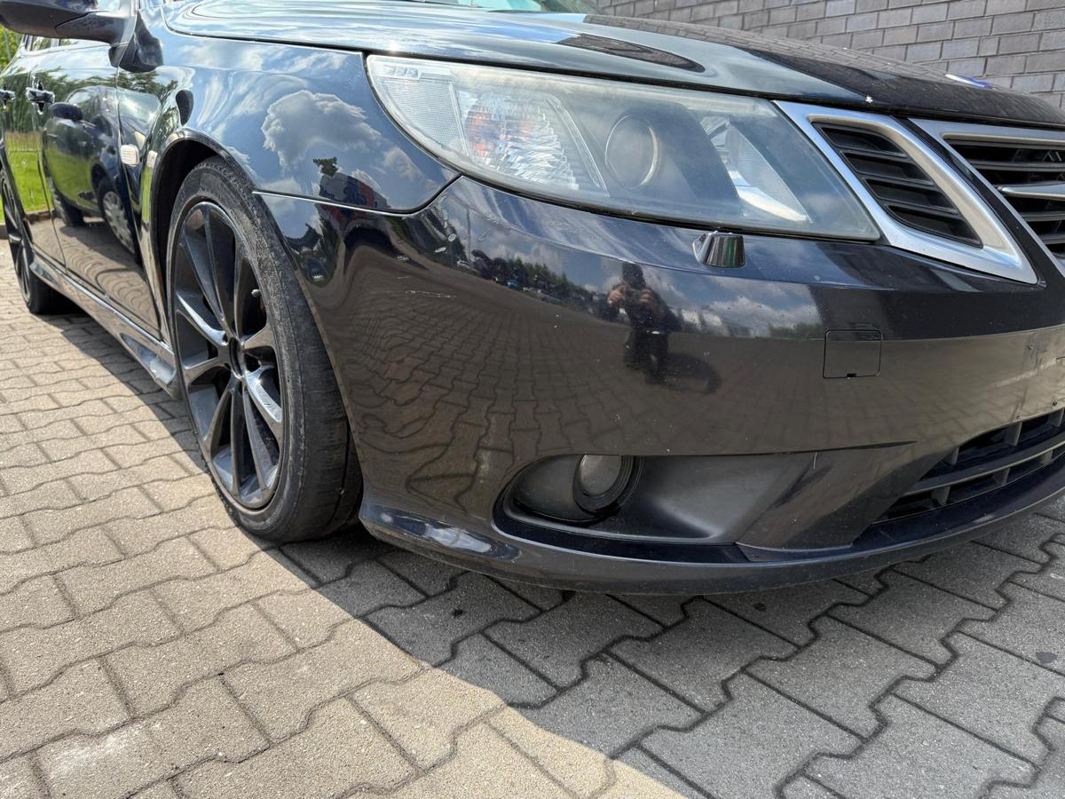 Saab 9-3 YS3F original Stoßstange Stoßfänger vorn 298 Jet Black NSW SRA Facelift BJ08